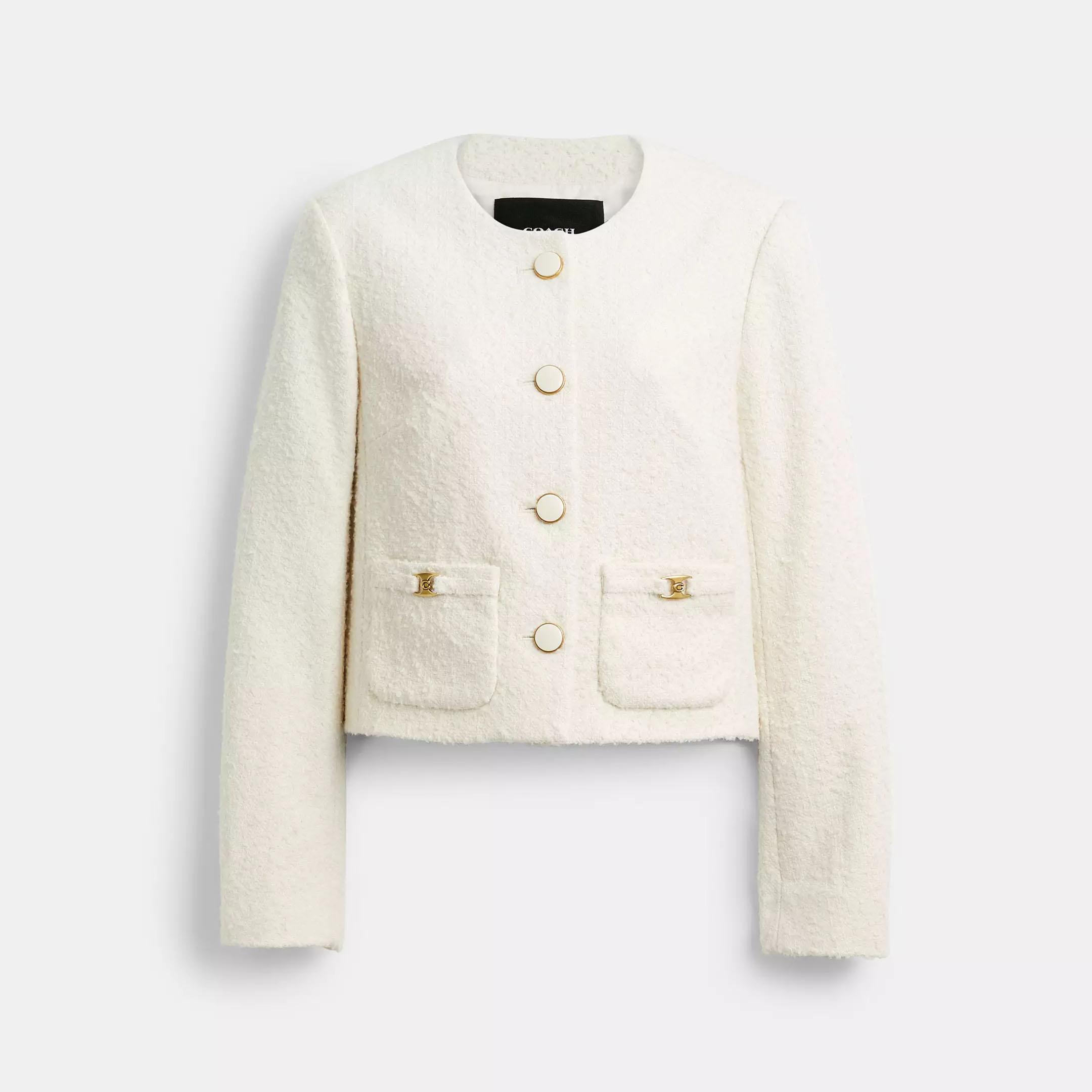 Only on Fifth gallery image for Coach Heritage C Boucle Jacket