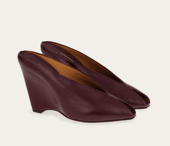 Only on Fifth gallery image for Ferragamo Peep toe mule